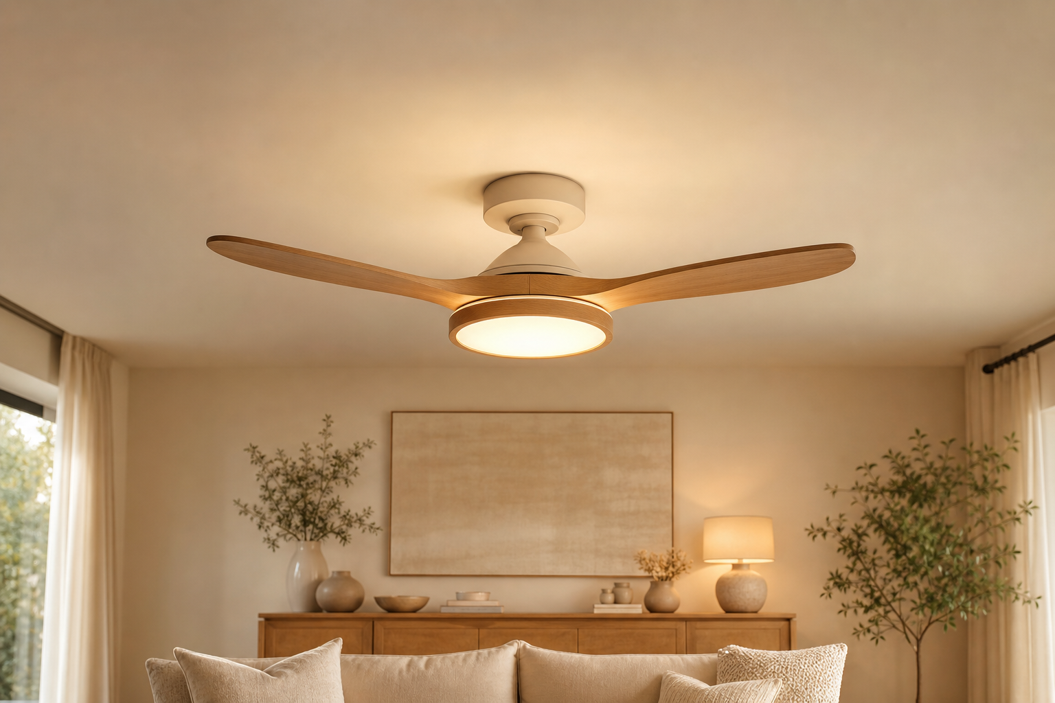 Plafonnier ventilateur silencieux