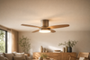 Plafonnier ventilateur avec télécommande