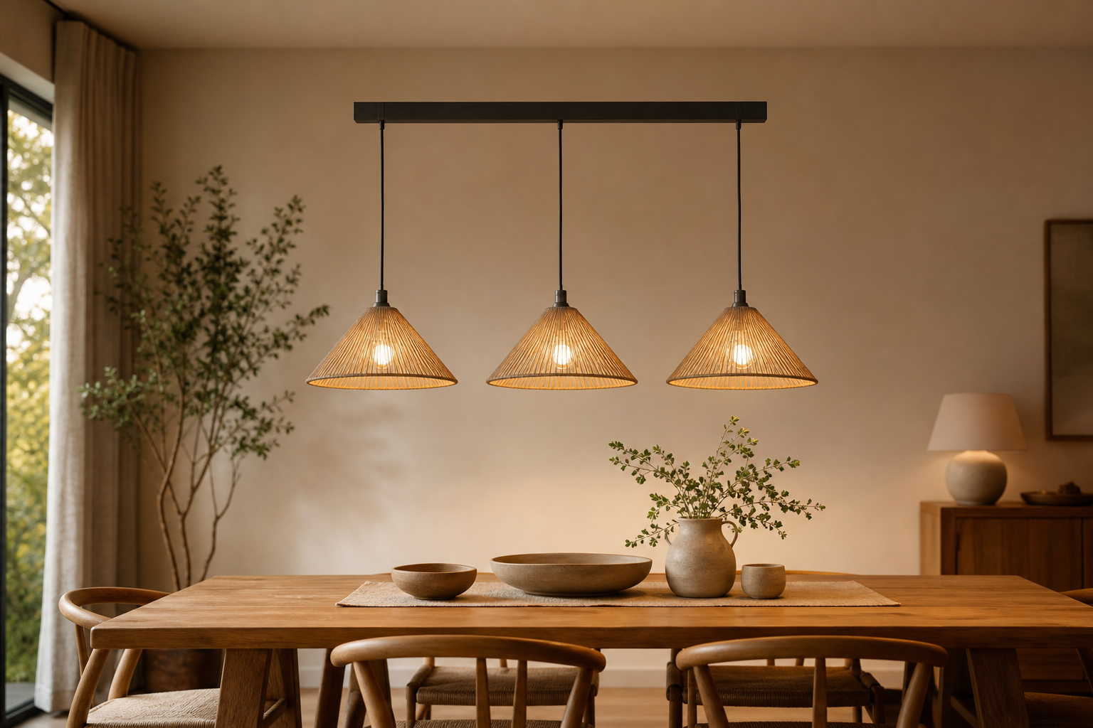 Suspension 3 lampes