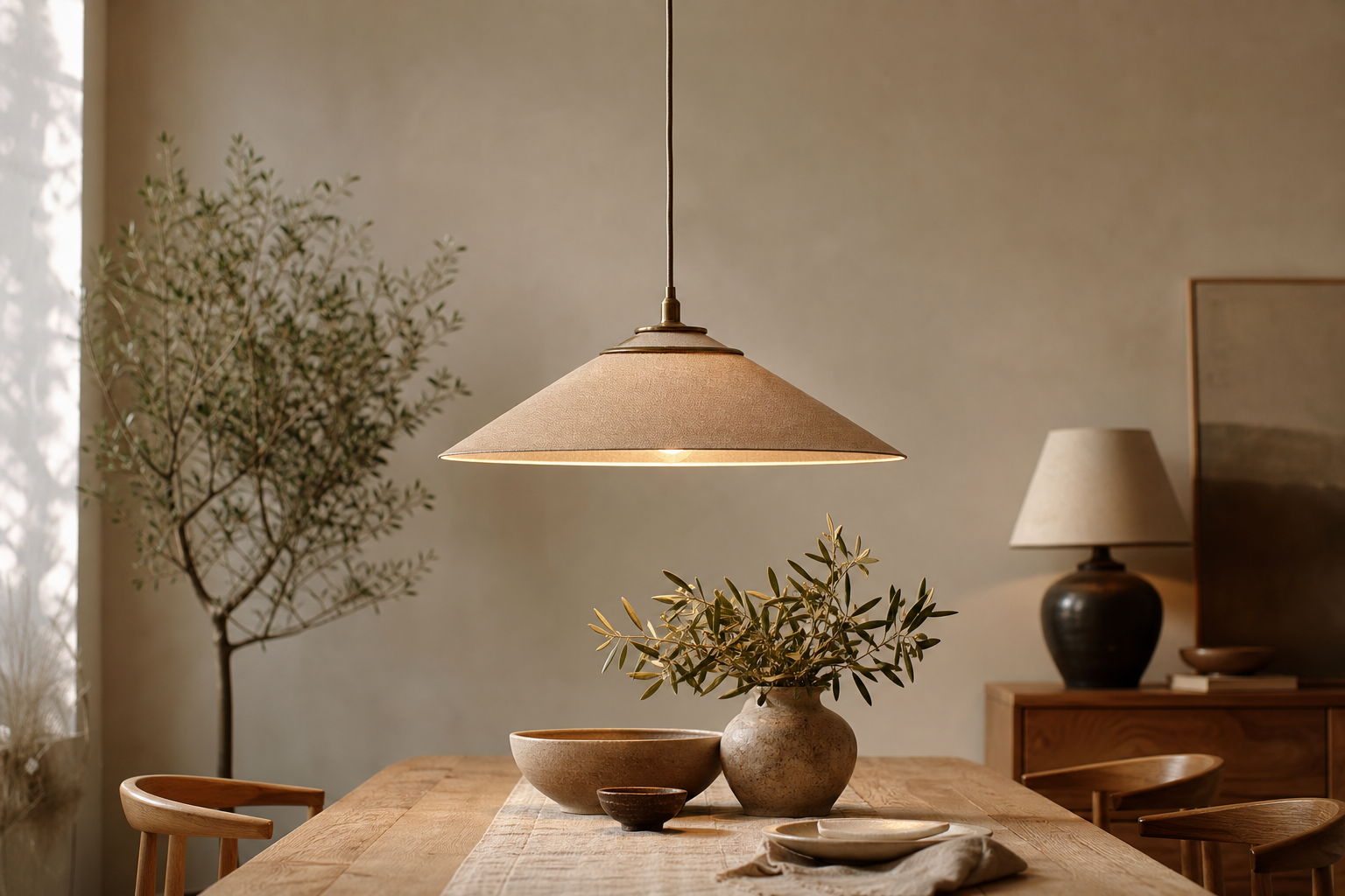 Suspension beige