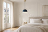Suspension bleue chambre