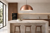 Suspension cuisine cuivre