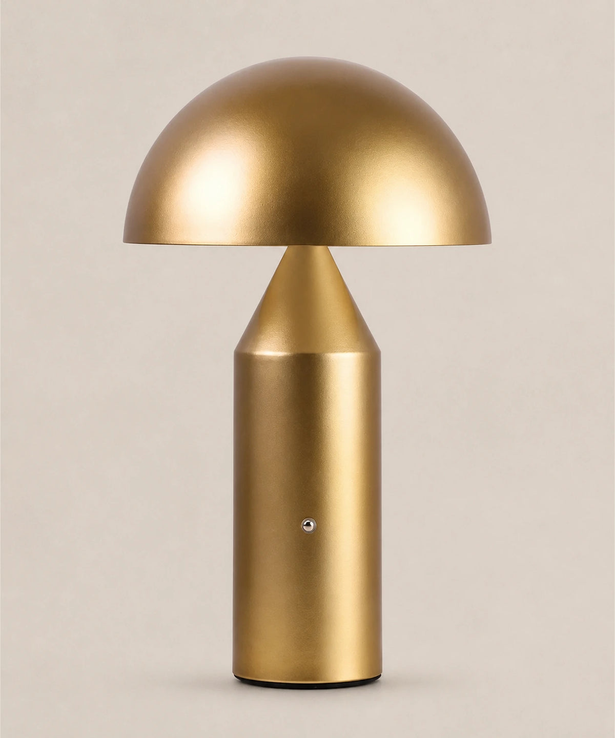 Lampe champignon sans fil, doré