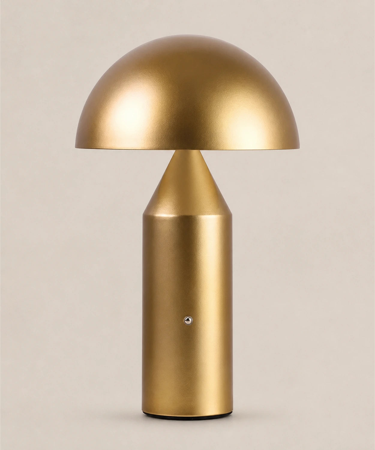 Lampe champignon sans fil, doré