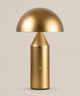 Lampe champignon sans fil, doré